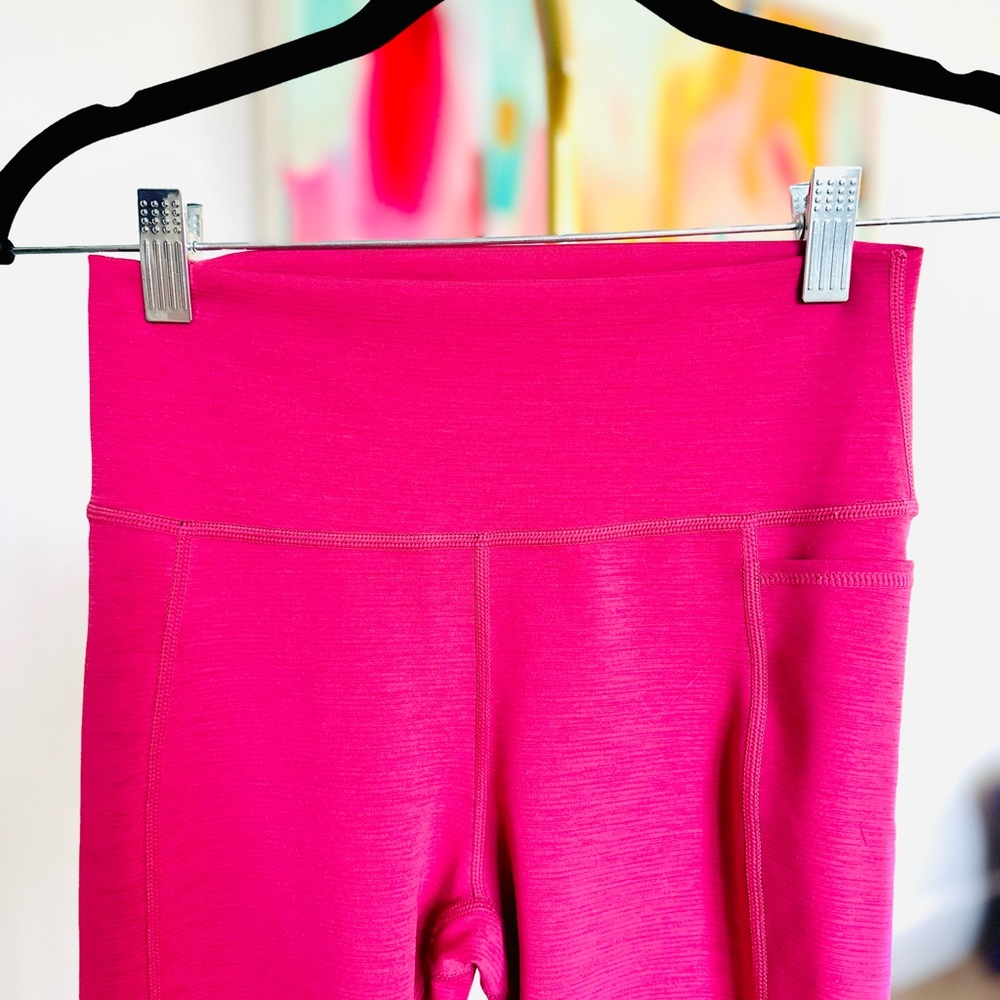 Sweaty Betty Magenta Heathered Leggings